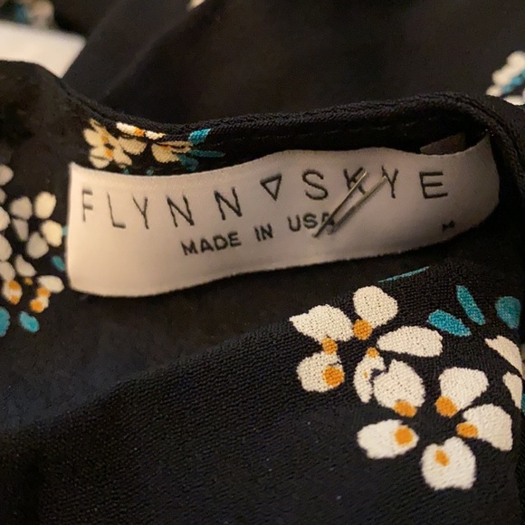 NWT Flynn Skye Serena Black Floral Dress Sheer Top (24) - Picture 2 of 5